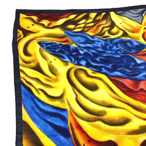 LOUIS VUITTON Sandro Chia Scarf silk Black/Multicolore - Picture 2 of 14